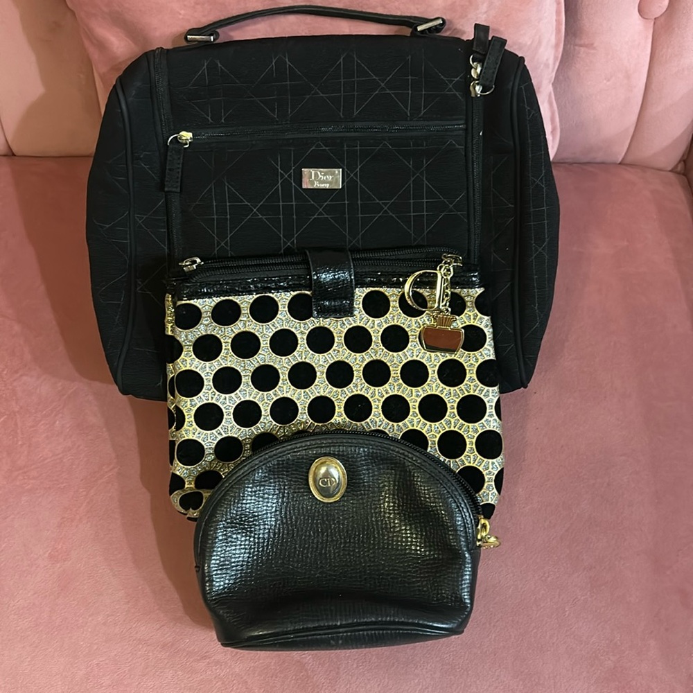 Bundle 3 Dior makeup bags